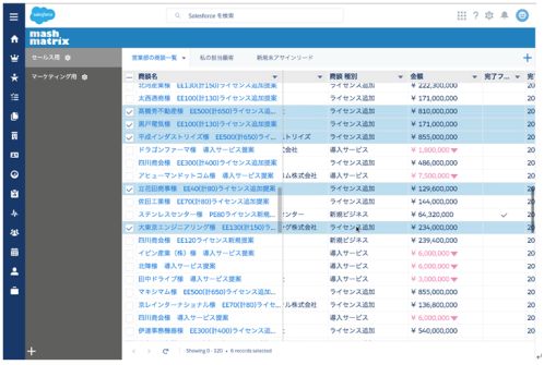 マッシュマトリックス Salesforceのデータをexcel的に操作可能にする Sheet の一般公開を開始